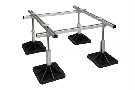 QsanTec ground bracket with large rubber foot - 500kg